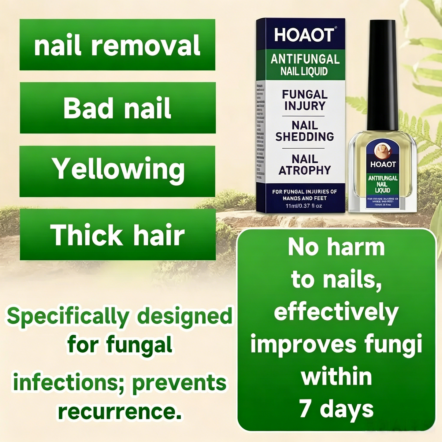 Say Goodbye to Yellow, Thick & Itchy Toenails – Triple Action Fungus Relief Formula
