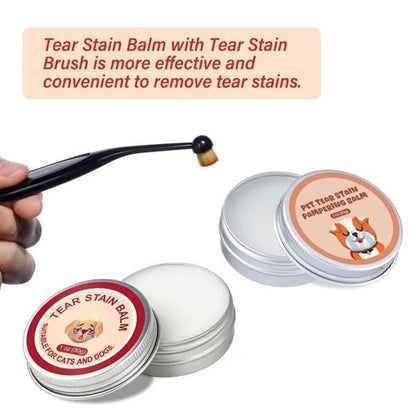 👀✨PET Tear Stain Protection Cream & Brush Set 🐱🐶 For Dogs & Cats