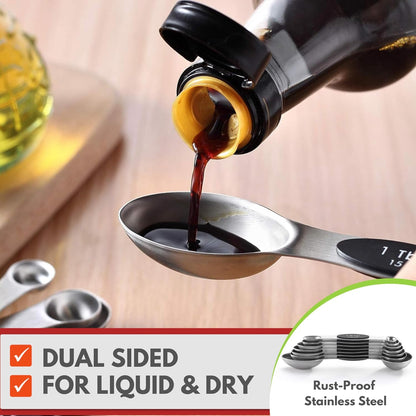 Magnetic Stainless Steel Measuring Spoons
