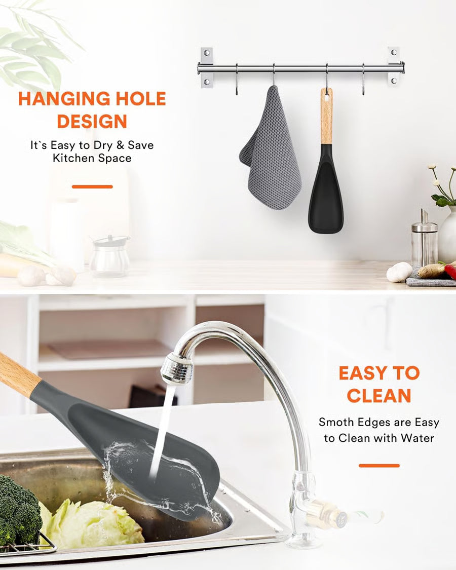 🔥This Week's Special Price $19.99 for 2Pcs -Multifunction Spatula Cooking Spoon