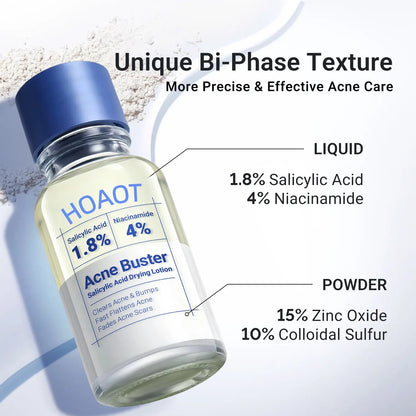 Acne Treatment Lotion | 24H Pimple Care & 7-Day Scar Fade | 1.8% Salicylic Acid, 4% Niacinamide & 10% Sulfur