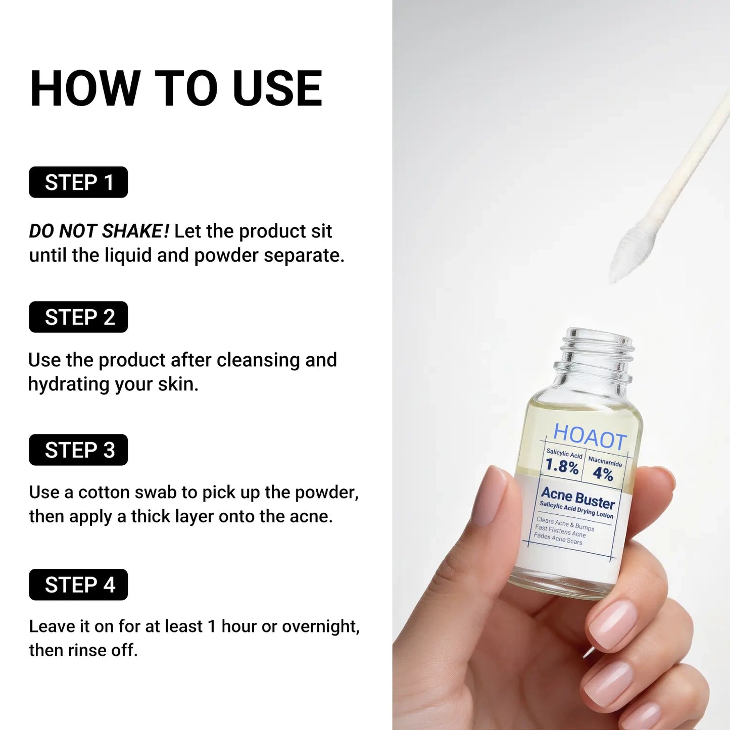 Acne Treatment Lotion | 24H Pimple Care & 7-Day Scar Fade | 1.8% Salicylic Acid, 4% Niacinamide & 10% Sulfur