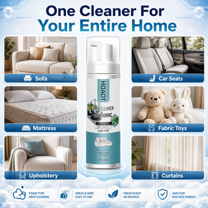 Deep Clean Without Water Instant Foam Fabric Cleaner Removes Dirt • Refreshes Fabric • Easy To Use 🔥 Buy 1 Get 1 FREE
