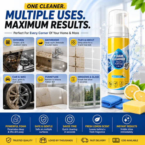 Buy 1 Get 1 FREE 🎁 All-in-One Stain Remover One bottle for grease, dirt, fabric stains, shoes, tiles, and more!