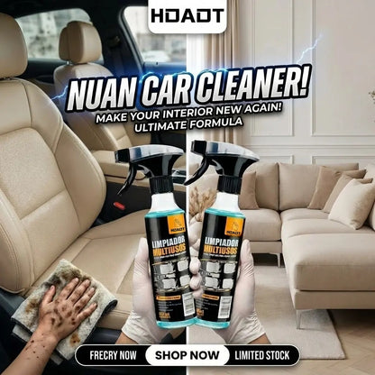 Buy one get one free! -🚗✨HOAOT Multi-Purpose Cleaning Spray - a powerful stain remover for car interiors and home surfaces - the ultimate solution for deep cleaning stubborn stains.