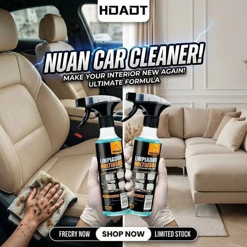Buy one get one free! -🚗✨HOAOT Multi-Purpose Cleaning Spray - a powerful stain remover for car interiors and home surfaces - the ultimate solution for deep cleaning stubborn stains.