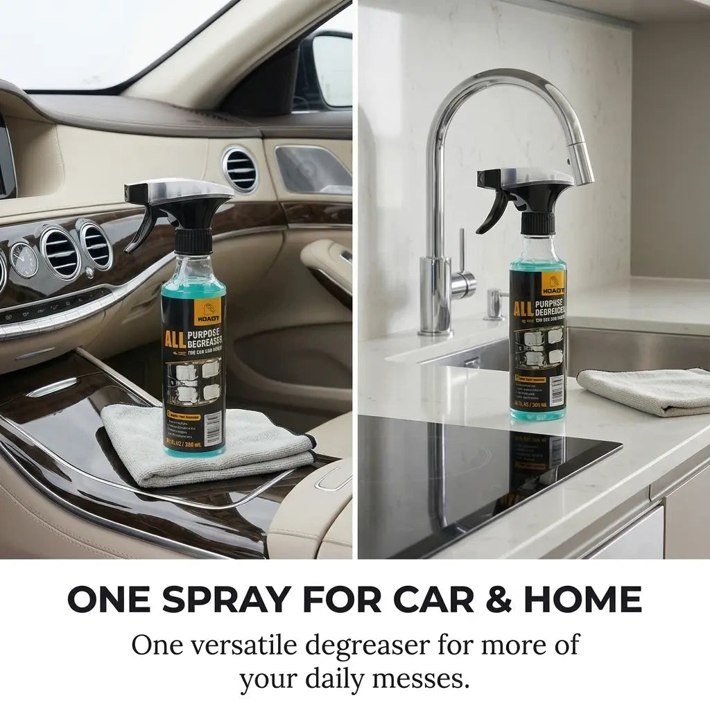 Buy one get one free! -🚗✨HOAOT Multi-Purpose Cleaning Spray - a powerful stain remover for car interiors and home surfaces - the ultimate solution for deep cleaning stubborn stains.