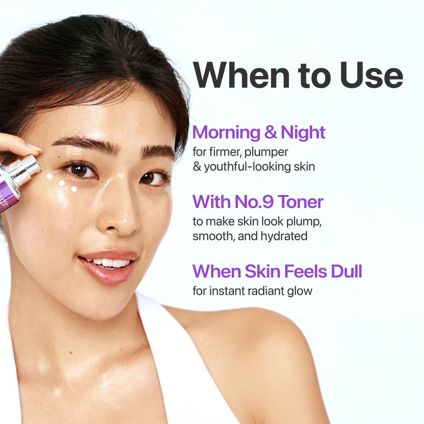 HOAOT No.9 NAD+ Peptide Serum for Face, Neck and Body - for anti-aging, Sagging Skin, Fine Lines & Elasticity, Lifting, Hydrating & Skin Tightening Formula, Korean Skincare 1.69 fl oz
