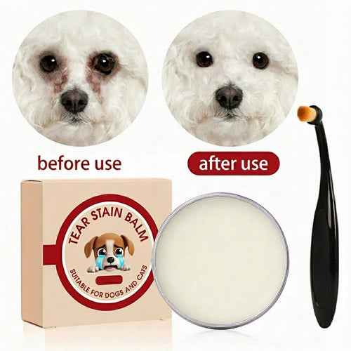 👀✨PET Tear Stain Protection Cream & Brush Set 🐱🐶 For Dogs & Cats